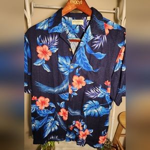 Caribbean brand  button  up short sleeve